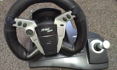 Ps1/ps2/n64 Top Drive Plus Digital/anaolgue Steering Wheel No Pedals (logic 3) • £24.95
