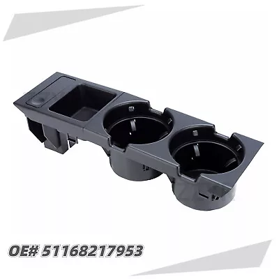 Black Front Center Console Cup Holder Coin Holder For BMW E46 51168217953 325i • $21.99