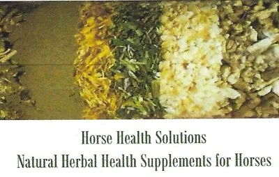 £14.50 • Buy Herbs For Horses Ponies Natural Feed Supplements Natural Health Supplements 1kg
