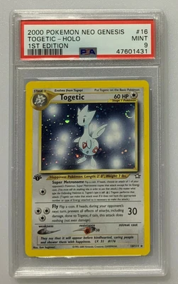 $149.99 • Buy Pokemon 1st Edition Neo Genesis TOGETIC PSA 9 # 47601431 SWIRL