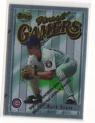 1996 Topps Finest Gamers Silver Mark Grace #189 Cubs • $1.75