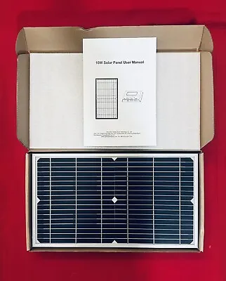 10W Watt 12V Monocrystal Waterproof Solar Panel Kit BRAND NEW !!! • $19.98