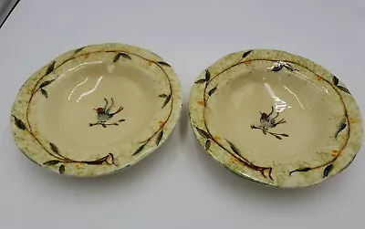 $287.92 • Buy Pair Of Vintage Vietri (Italy) Etrusca 9  Pasta Bowls Ceramic 9.5 D W/Rim