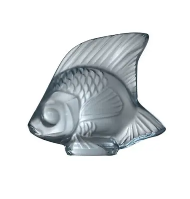 Lalique Crystal (Brand New) Fish Sculpture Colour : PERSEPOLIS BLUE 10673000 • £95