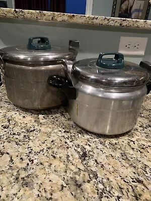 VINTAGE Al Saif Pressure Cookers/large Pots  Aluminum2sizes With Lid-see Photos • $19.29