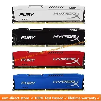 HyperX FURY RAM DDR4 16GB 8GB 32GB 4GB 3200 2666 2400 2133 Desktop Memory DIMM • $9.64