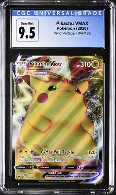 $5.56 • Buy 2020 Pokemon Vivid Voltage 044/185 Pikachu VMAX Ultra Rare CGC 9.5 Gem Mint!