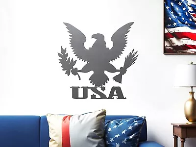 USA Eagle American Pride Symbol Metal Wall Art Sign USA Made • $40