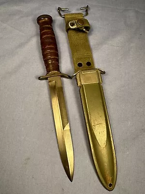 Very Nice WW2 US M3 IMPERIAL Guard Mark Fighting Knife W Sheath • $108.50