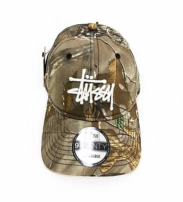 New Stussy X New Era 9Twenty Basic Strapback Hat RealTree Camouflage • $124.80