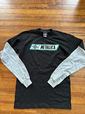 Vintage Y2K Metallica Long Sleeve T Shirt M Metal Slayer Megadeth Anthrax Giant • $125