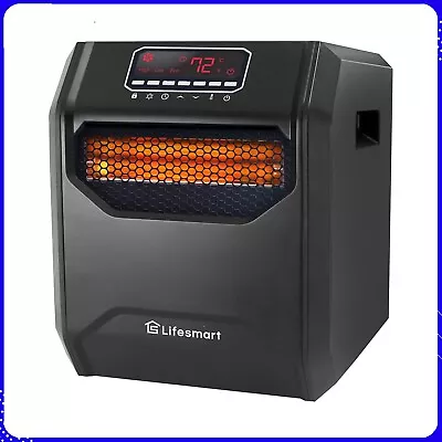 LifeSmart LifePro 1500W 6 Element Infrared Large Room Space Heater W/ Remote • $83.99