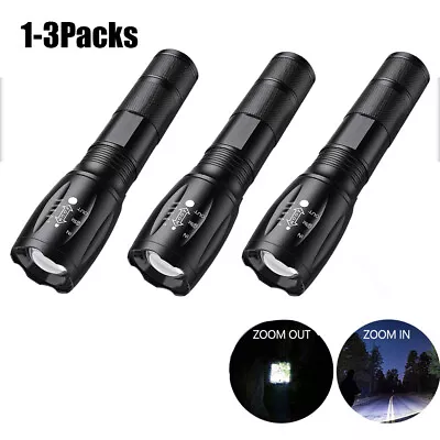 Tactical Military Led Flashlight High Powered 5 Modes Torch Zoomable Aluminum • $7.99