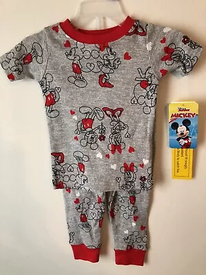 Disney Mickey Mouse  2 Piece Pajamas  Boys  Size 12 Months 2t 3t 4t Nwt • $5.99