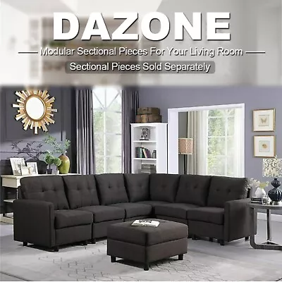 Sectional Sofa Set L-Shaped Couch Living Room Convertible Indoor Modular NEW • $125.99