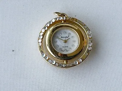 Vintage Bonetto Quartz Pendant Watch Diameter 30mm Running • $22.50