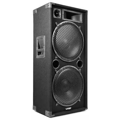 Max SP215 DJ Disco PA Speaker Bass Dual 15  Woofers Full Range Drivers 2000W • £259