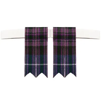 Tartan Republic Pride Of Scotland Pointed Kilt Hose Flashes Garter Manmade Wool • $8.70