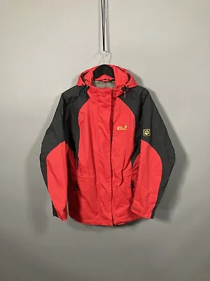 JACK WOLFSKIN TEXAPORE Jacket - UK12/14 - Red - Great Condition - Women’s • £31.99