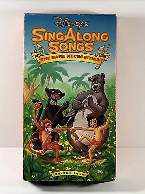 Disney Sing Along Songs The Bare Necessities (VHS) Volume 4   • $10.95