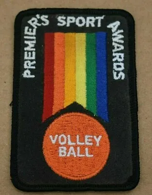 Vintage Premier's Sport Awards Volley Ball Patch Appx. 2 1/2  X 3 3/4  • $2.89