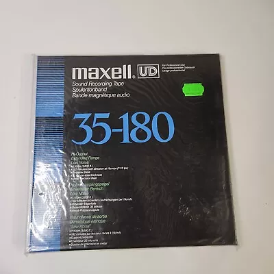 Maxell UD 35-180 N Professional Grade Tape NOS 10.5 Reel-to-Reel Vintage SEALED • $149.99