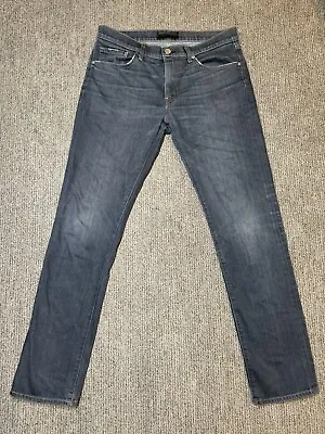 J Brand Mens 34 Tyler Slim Jeans Keene Blue Grey Wash 32” Inseam • $27