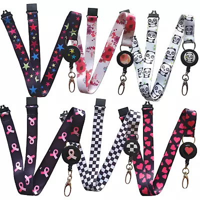 £4.99 • Buy SpiriuS Retractable Reel Lanyard Strap ID Card Holder Breakaway Safety Clip 