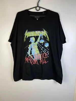 Metallica And Justice For All Band Vintage T-shirt Size XXL • $108.77