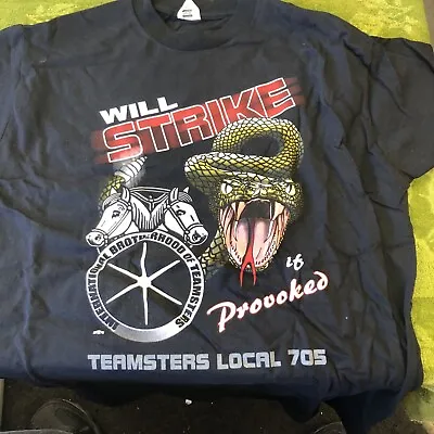 Will Strike If Provoked Teamster  Snake Union Labor Short-Sleeve Unisex T-Shirt • $17.95