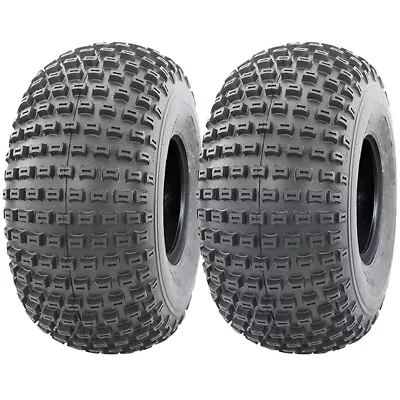 22x11.00-8 Knobby ATV Quad Trailer Tyres 4ply Wanda P322 Road Legal (Set Of 2) • £151.72