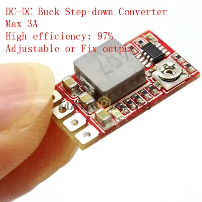 $0.99 • Buy Mini DC-DC Buck Step-down Converter Adjustable Power Module 3.3V 3V 5V 9V 12V 3A