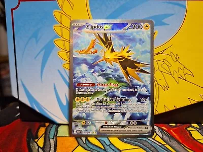 Pokemon TCG Zapdos EX Special Illustration Rare 202/165 Scarlet & Violet 151 NM  • $33.95