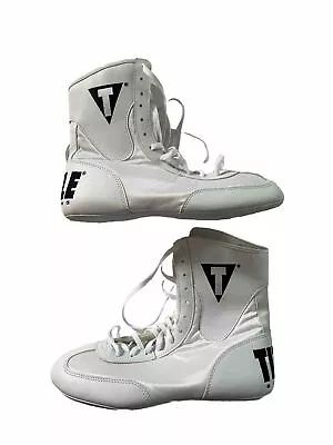 Title Boxing Speed-Flex Boxing Shoes White And Black Size 8  Lace Up Excellent • $44.99