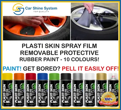 £15.99 • Buy Deco Color Plasti Skin Plastic Plasti Wrap Dip Rubber Paint Spray Cans Aerosol 