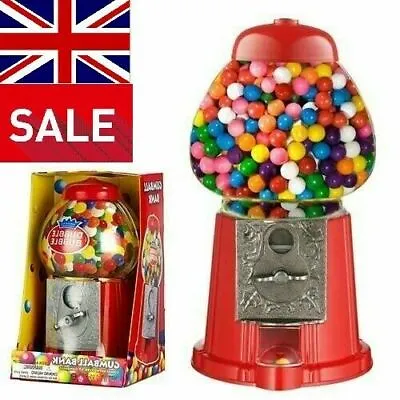 £23.99 • Buy Dubble Bubble Coin Operated Gum Sweet Dispenser Gumball Machine Includes Gumbals