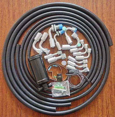 A/C Ext Length Reduced Barrier Hoses & Fittings Binary Switch Drier Kit • $153.45