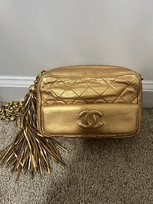 Chanel Vintage Front Pocket Camera Bag Quilted Leather  • $2600