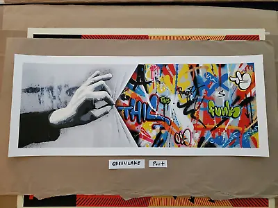 Martin Whatson Sneak Peek  Poster Print MINT Embossed 2021 Graffiti Prints COA • £240.94