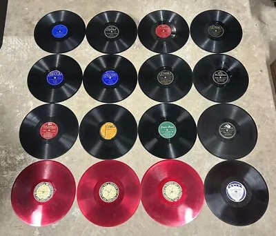 Lot Of  16 Antique 78RPM Records Shellac 10  Jazz - Blues -UNTESTED ALL 1 PRICE • $14.50