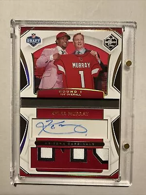 2019 Panini Limited Kyler Murray Draft Day Booklet Rookie Patch Auto19/55 • $800