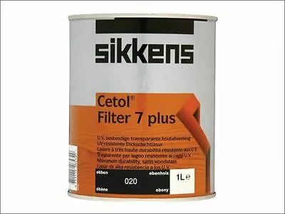 £31.98 • Buy Cetol Filter 7 Plus Translucent Woodstain Ebony 1 Litre SIKCF7PE1L
