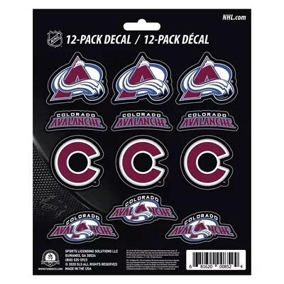 Colorado Avalanche NHL Vinyl Die-Cut Sticker Set / Decal Sheet *Free Shipping • $6.87