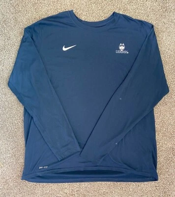 $19.99 • Buy Nike UConn Huskies 2XL Navy Blue Long Sleeve Tee
