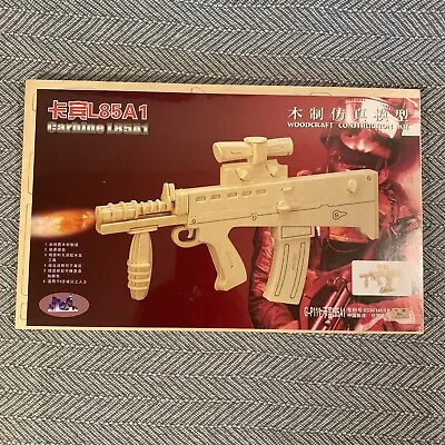 L85A1 Carbine Model Woodcraft Construction Kit SA80 RSAF Enfield Royal Ordnance • $1