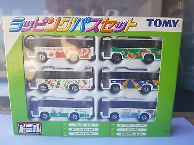 Tomica Romy Wrapping Bus Set [white]      Vhtf Set Of 6 Buses Made In China • $99.95