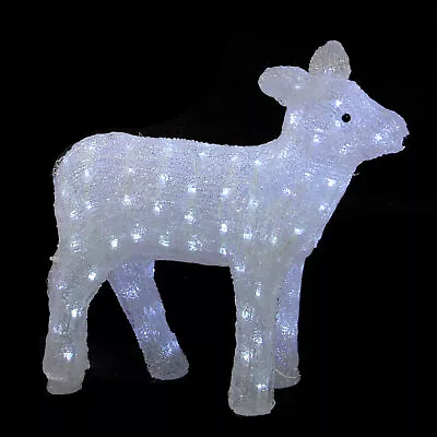 Northlight 18  Lighted Commercial Acrylic Baby Reindeer Christmas Outdoor Decor • $90.49