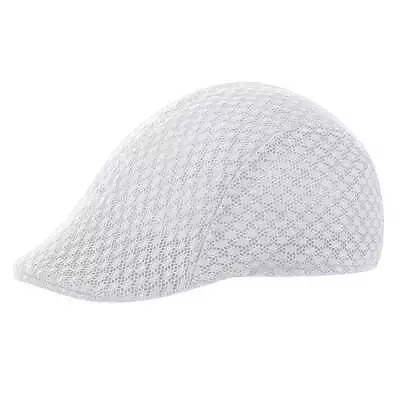 Flatcap Mens Breathable Mesh Ivy Cap Beret Newsboy Hat Gatsby Cap Cabbie Summer • $7.29