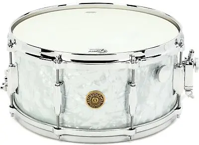 Gretsch Drums USA Custom Series Snare Drum (8-lug) - 6.5 X 14-inch - White • $824