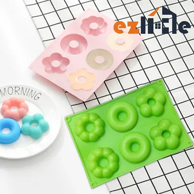 $9.45 • Buy Silicone Mould Donut Baking Muffin Chocolate Tray Cake Doughnut Ice Cube Mold